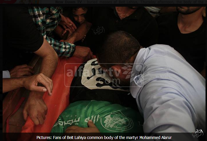 Hamas & Salafist flags funeral